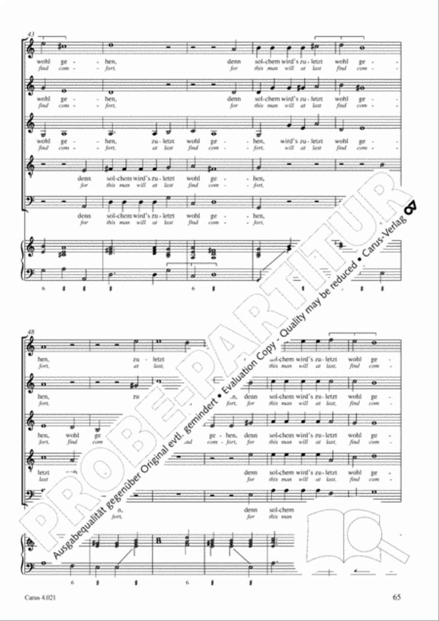 Schein: Israelsbrunnlein. Fontana d'Israel. Complete edition Choir scores gallery preview page 72