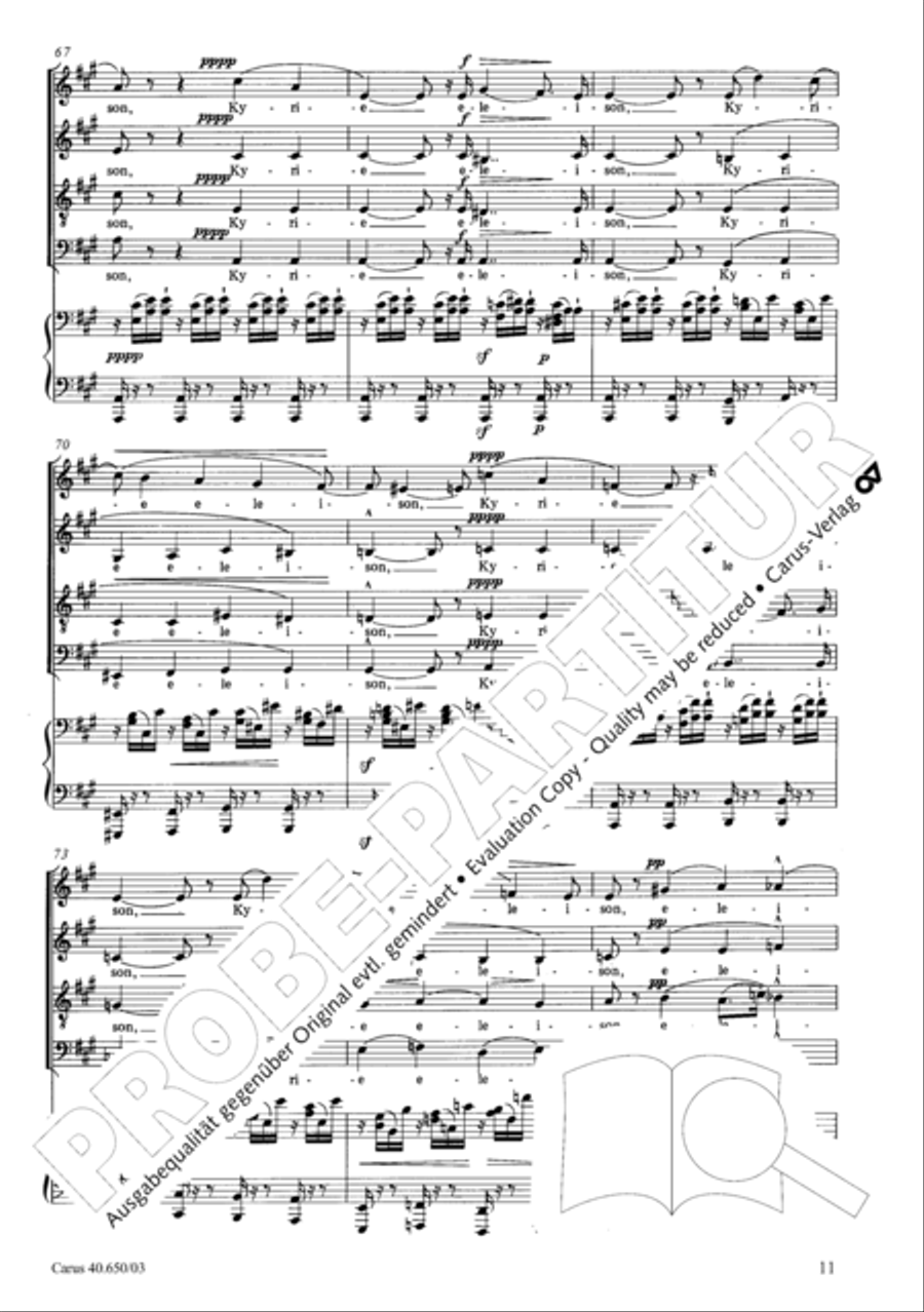 Petite Messe solennelle 4-Part scores gallery preview page 14