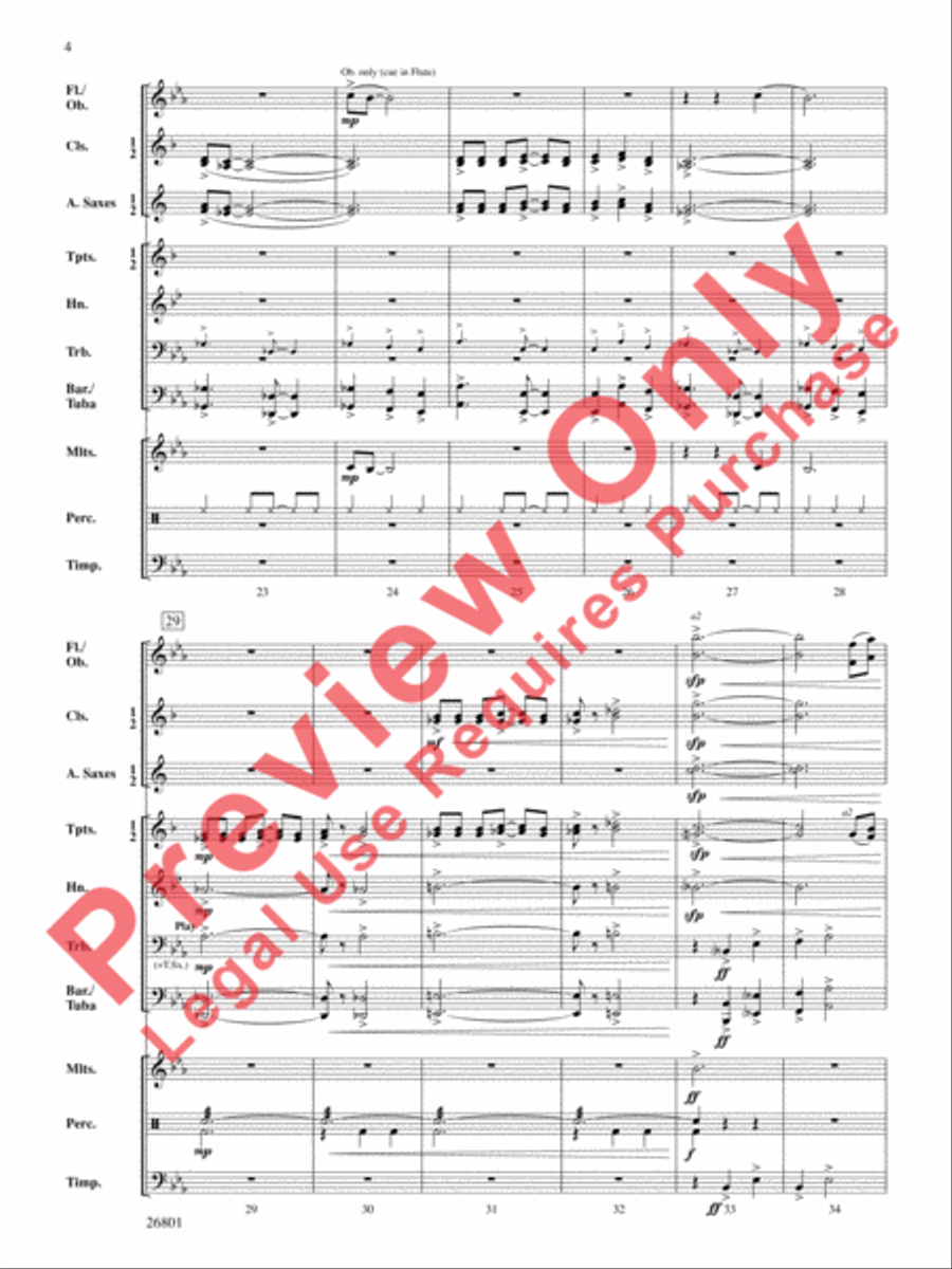 Albemarle Fantasy Albemarle Fantasy Concert Band scores gallery preview page 5
