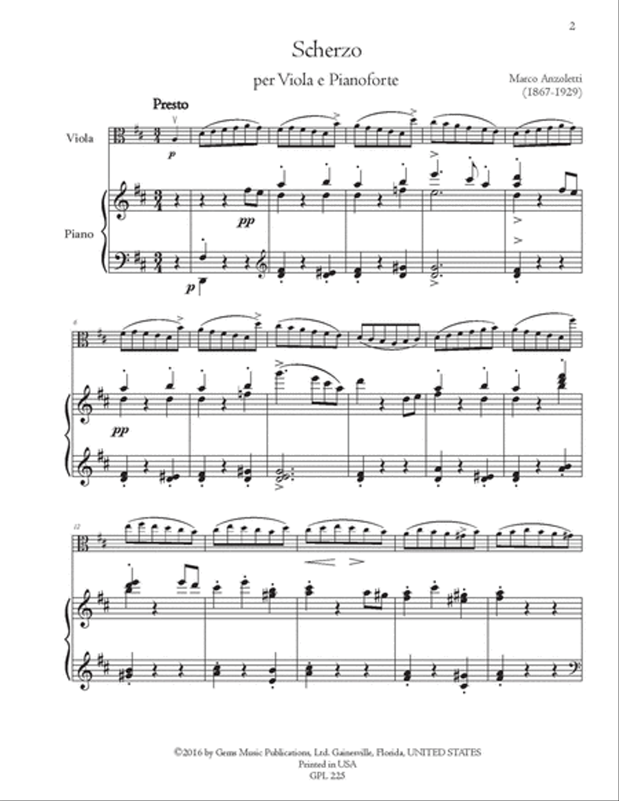 Scherzo e Trio Piano Accompaniment scores gallery preview page 2