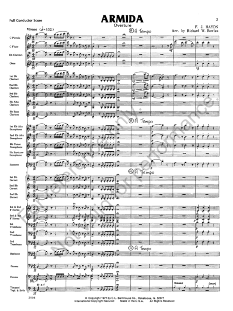 Armida Armida Concert Band scores gallery preview page 3