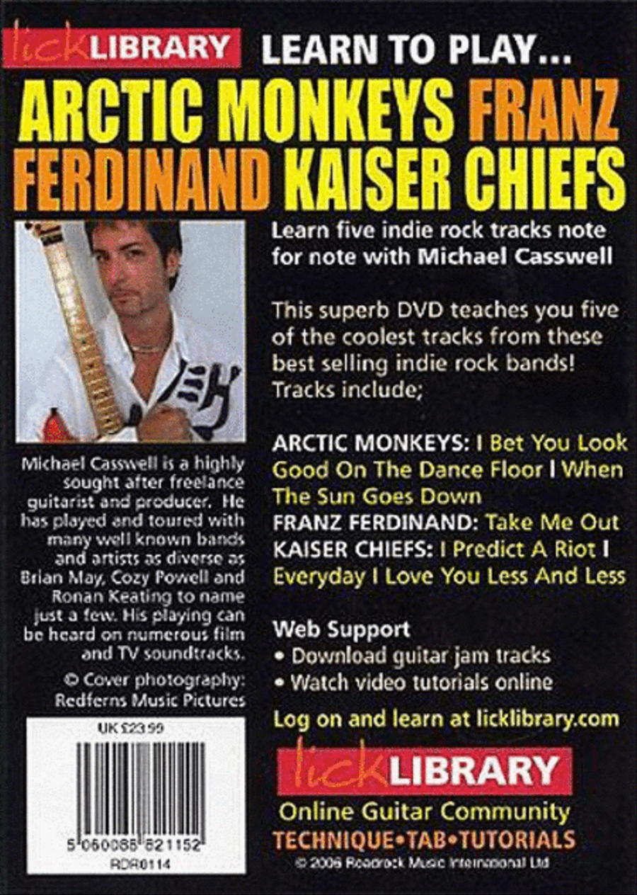Learn To Play Arctic Monkeys, Franz Ferdinand Guitar scores gallery preview page 2