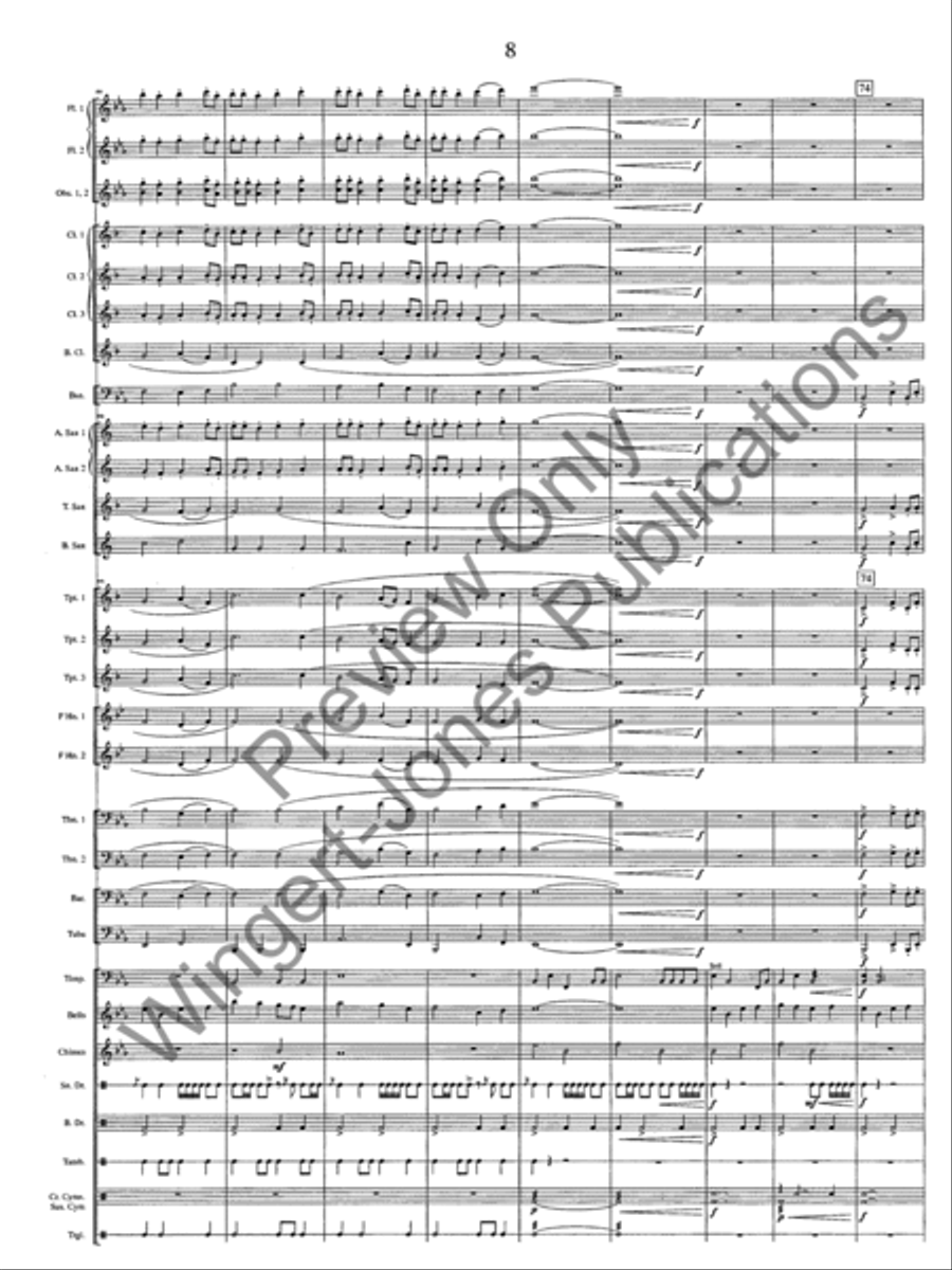 Emblem Of Freedom Emblem Of Freedom Concert Band scores gallery preview page 11