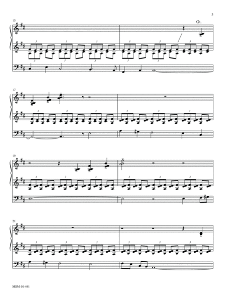 Resounding Joy: Seven Festive Hymn Settings for Eastertide Organ scores gallery preview page 5