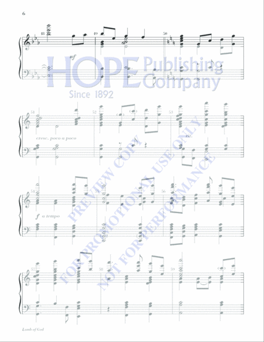 Lamb of God 5-Octaves scores gallery preview page 6