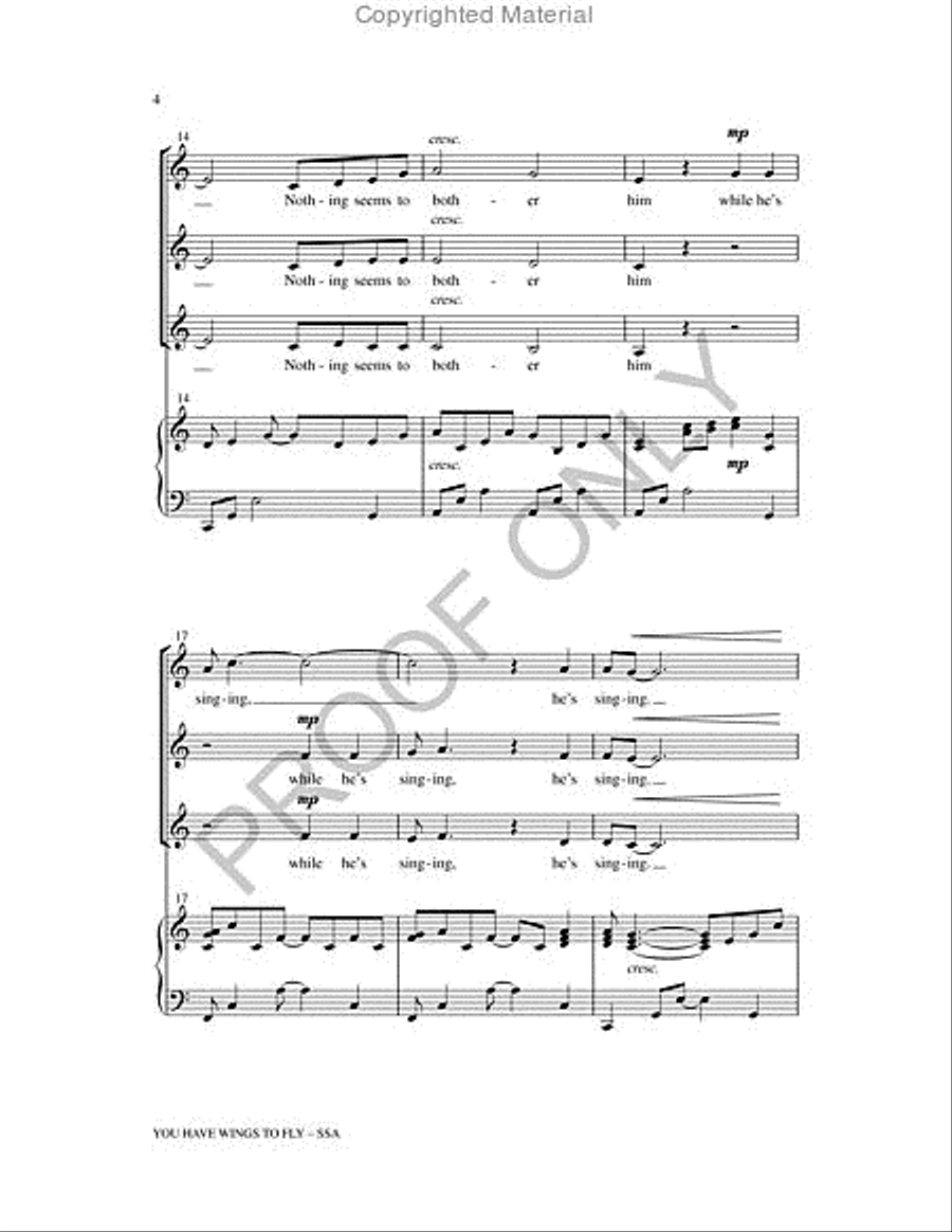You Have Wings To Fly 3-Part scores gallery preview page 4