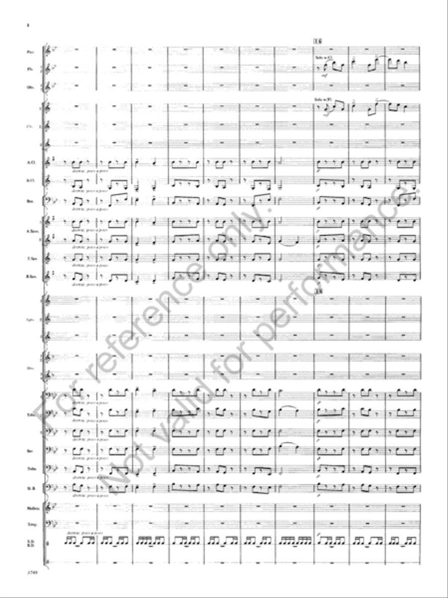Rhapsodic Concertante Rhapsodic Concertante Concert Band scores gallery preview page 5