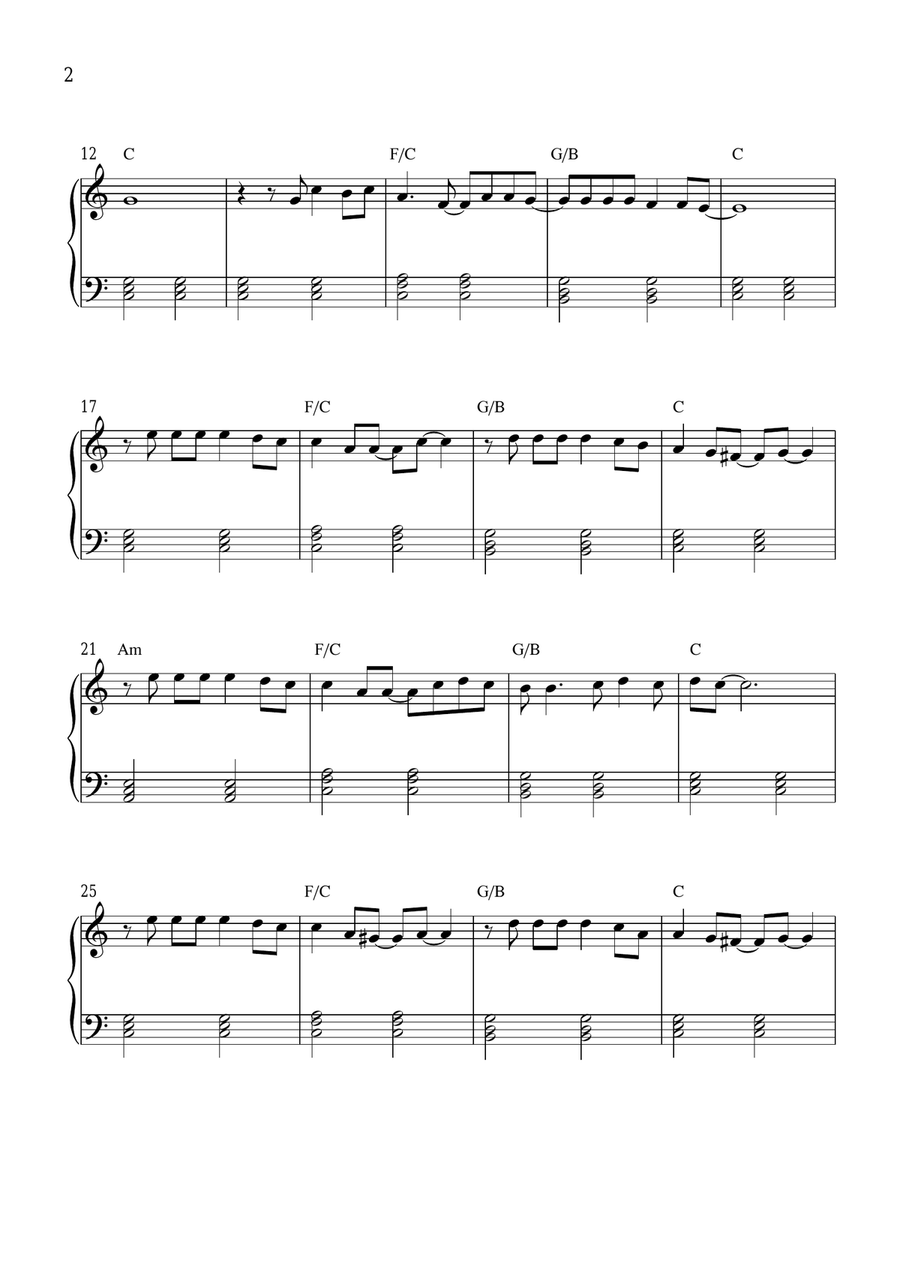 Feliz Navidad Piano Method scores gallery preview page 2