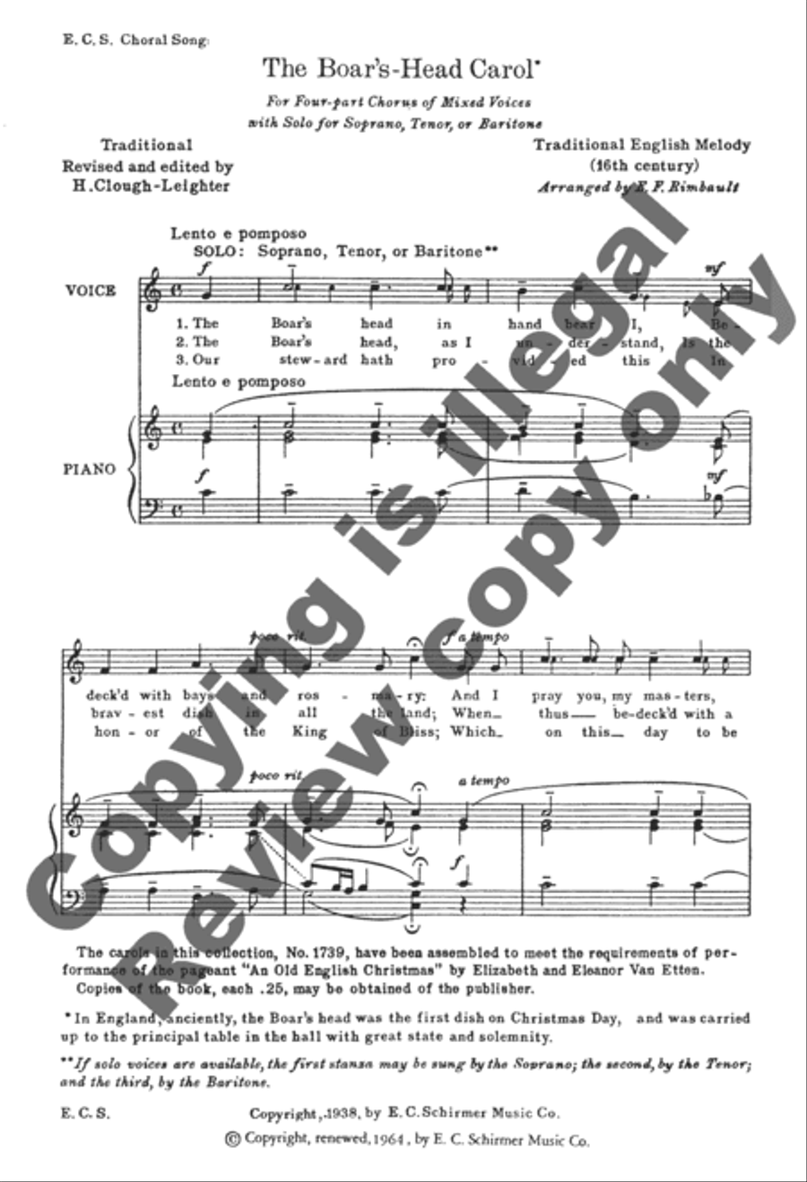 National Christmas Carols 4-Part scores gallery preview page 17