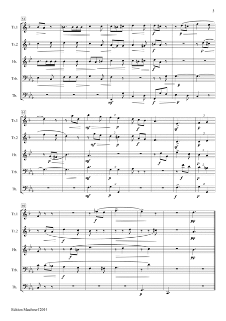 4 Songs 4 Songs Brass Quintet scores gallery preview page 5