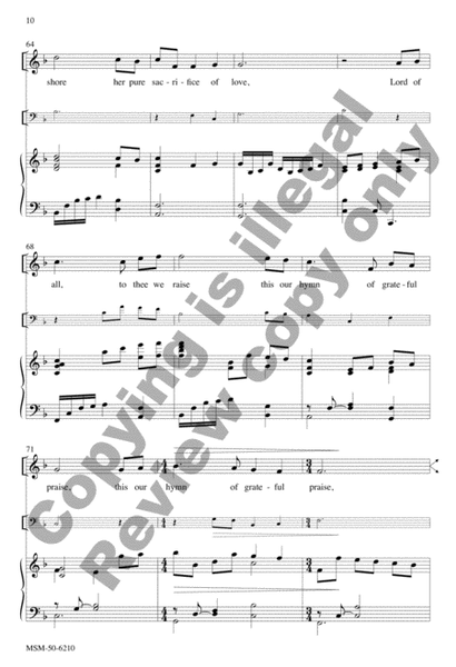 For the Beauty of the Earth (Choral Score) image number null