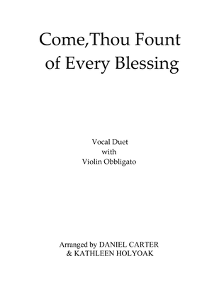 Book cover for Come Thou Fount of Every Blessing, Vocal Duet