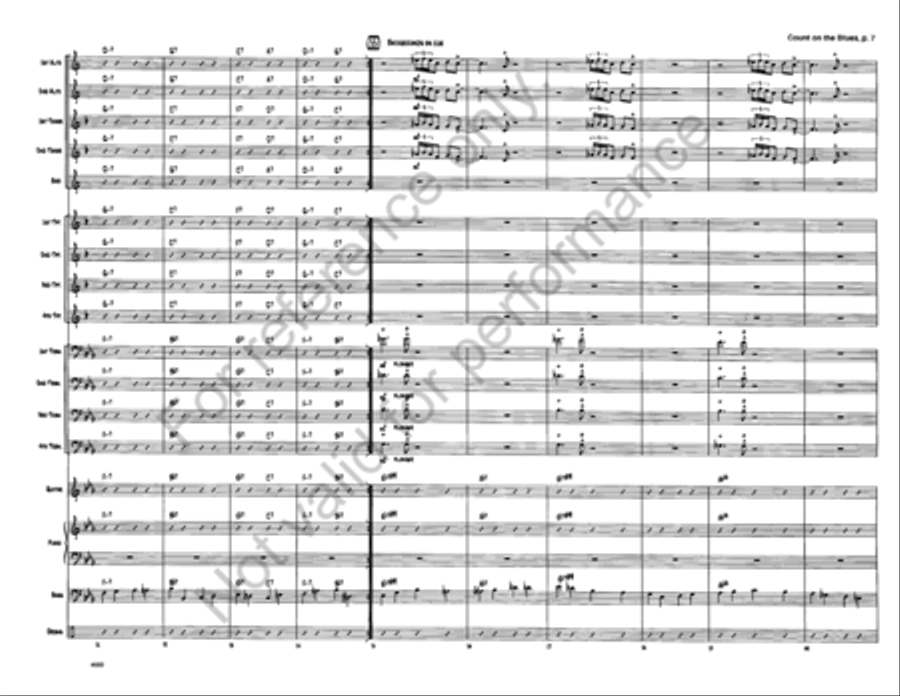 Count on the Blues Jazz Ensemble scores gallery preview page 8