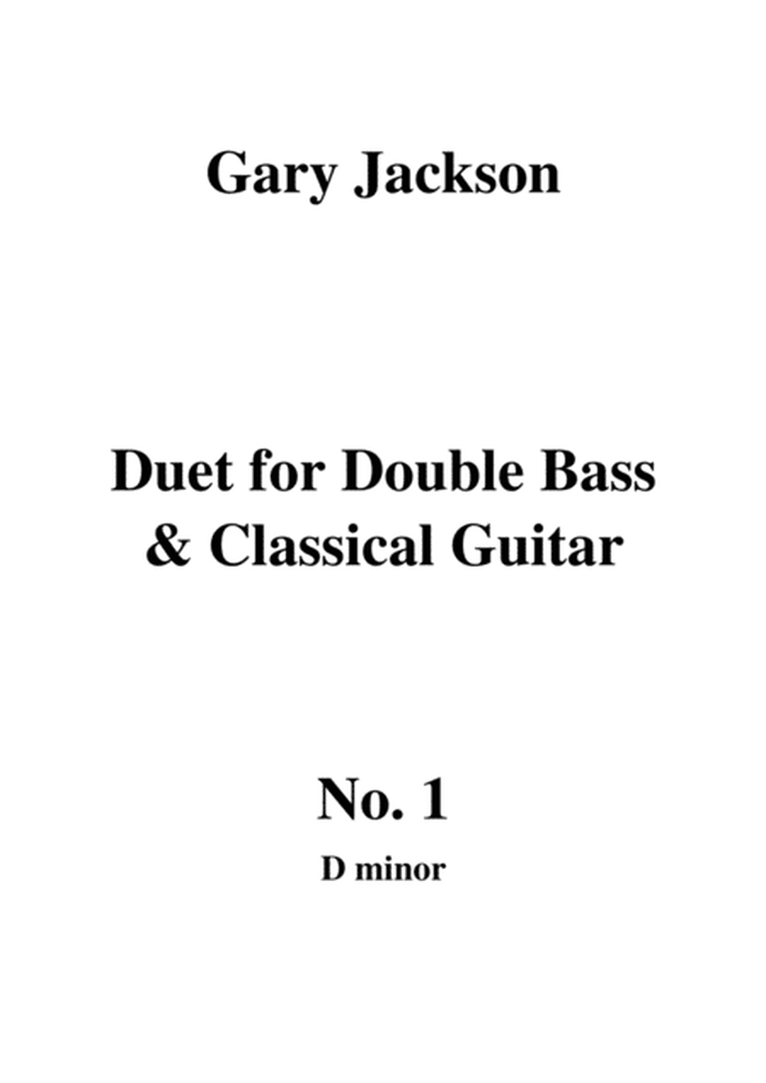 Duet for Double Bass and Classical Guitar No. 1 in D Minor image number null