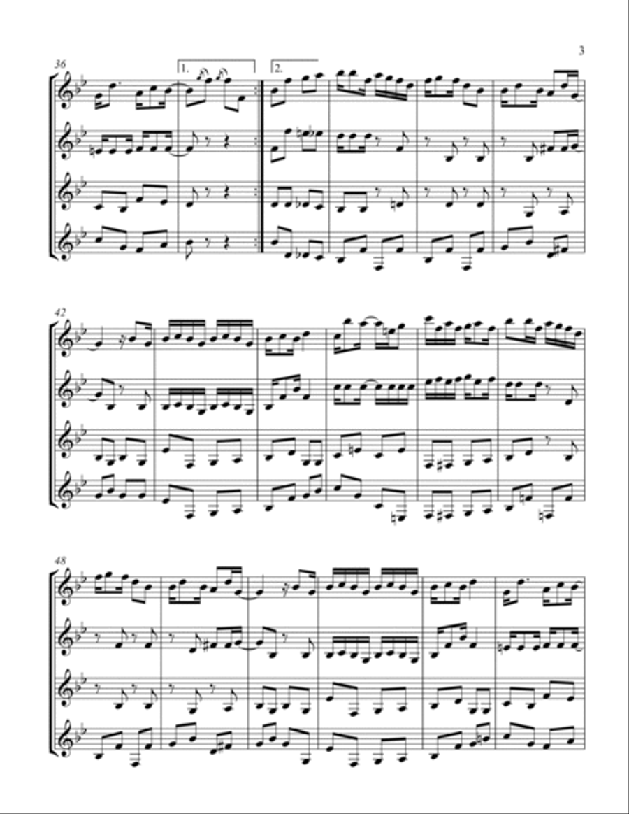 Swipesy Swipesy Woodwind Quartet scores gallery preview page 3