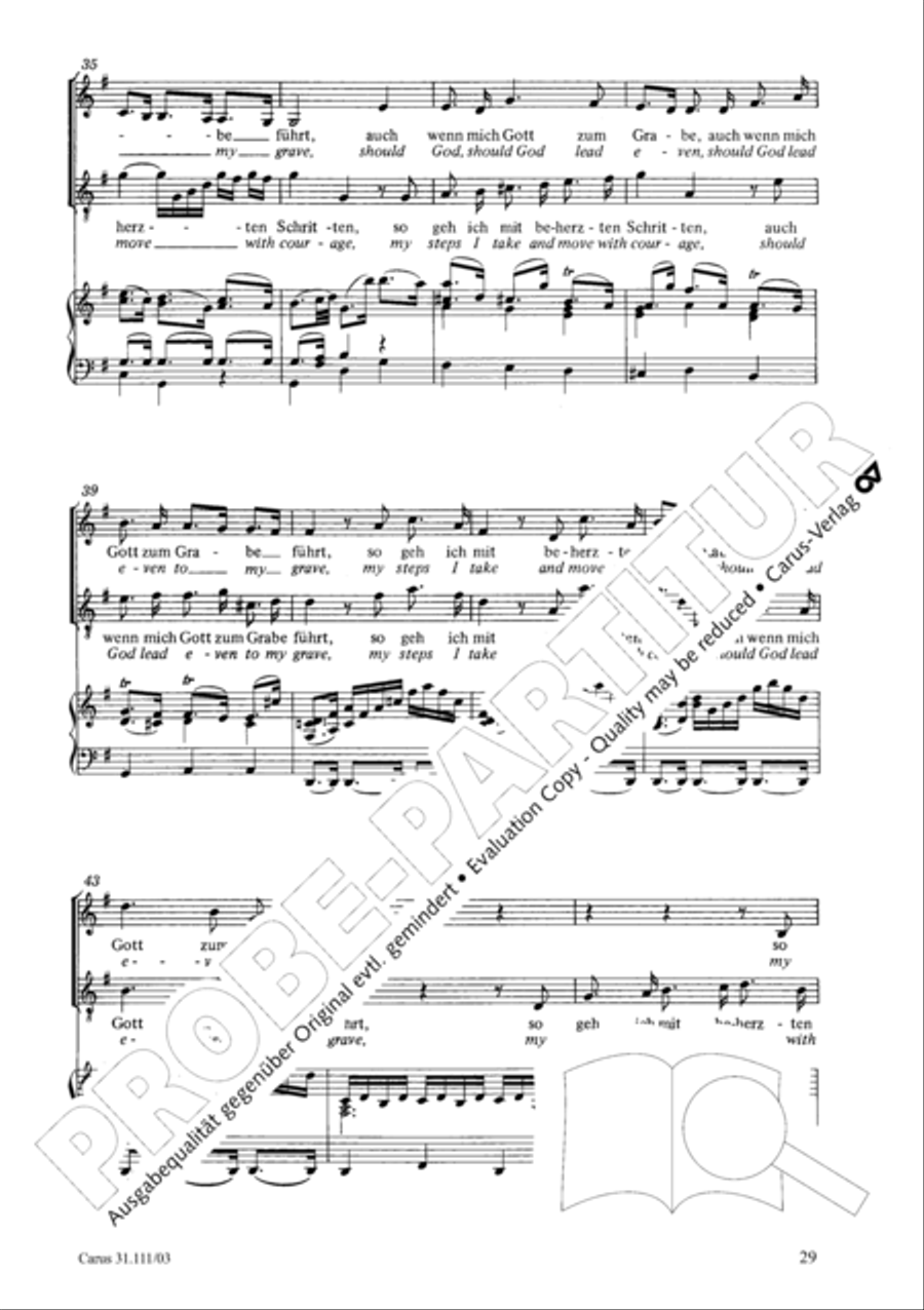 God's will is best, it shall be done (Was mein Gott will, das g'scheh allzeit) 4-Part scores gallery preview page 30