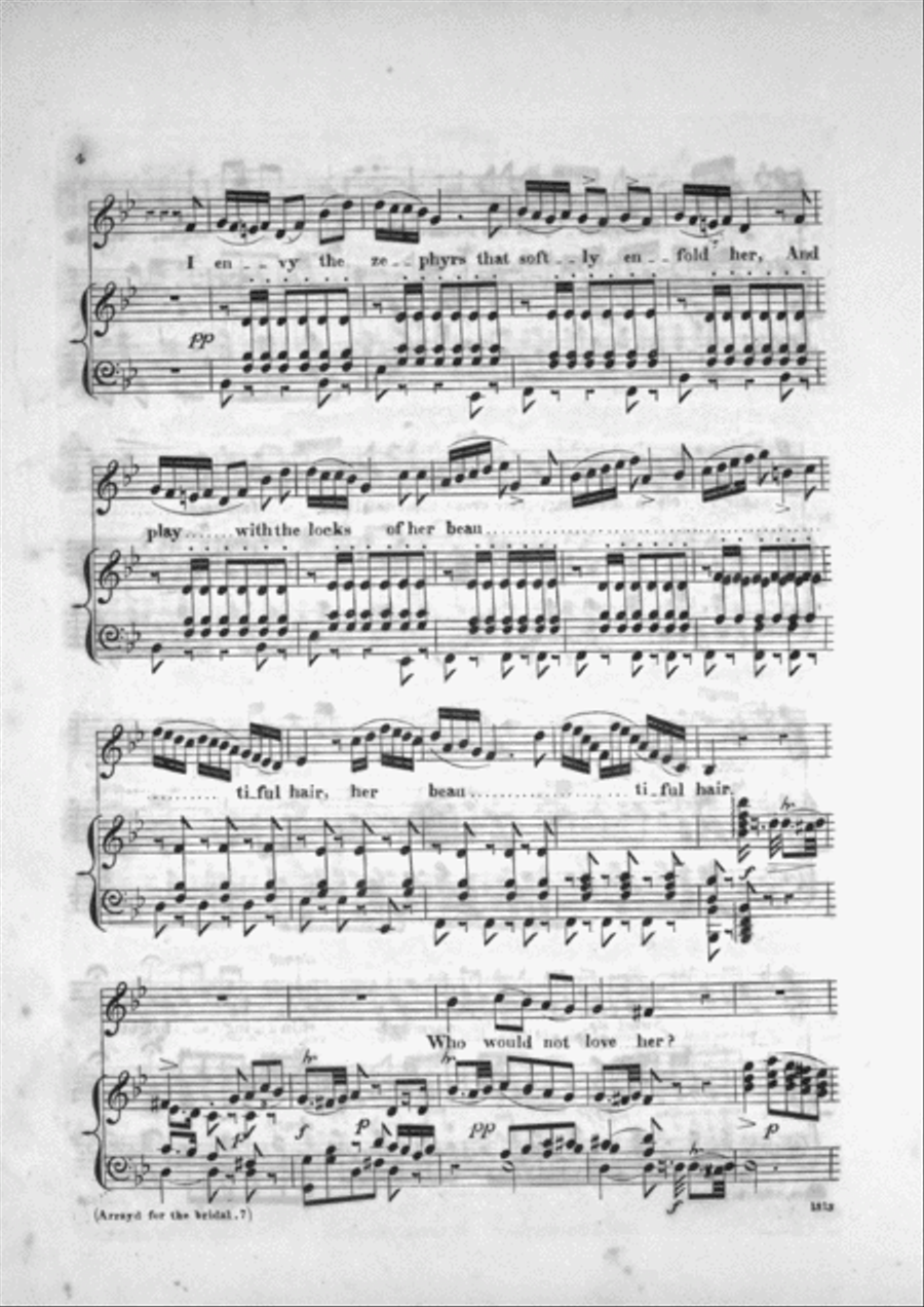 Array'd for the Bridal. A Polacca from Bellini's Opera I Puritani Voice scores gallery preview page 4