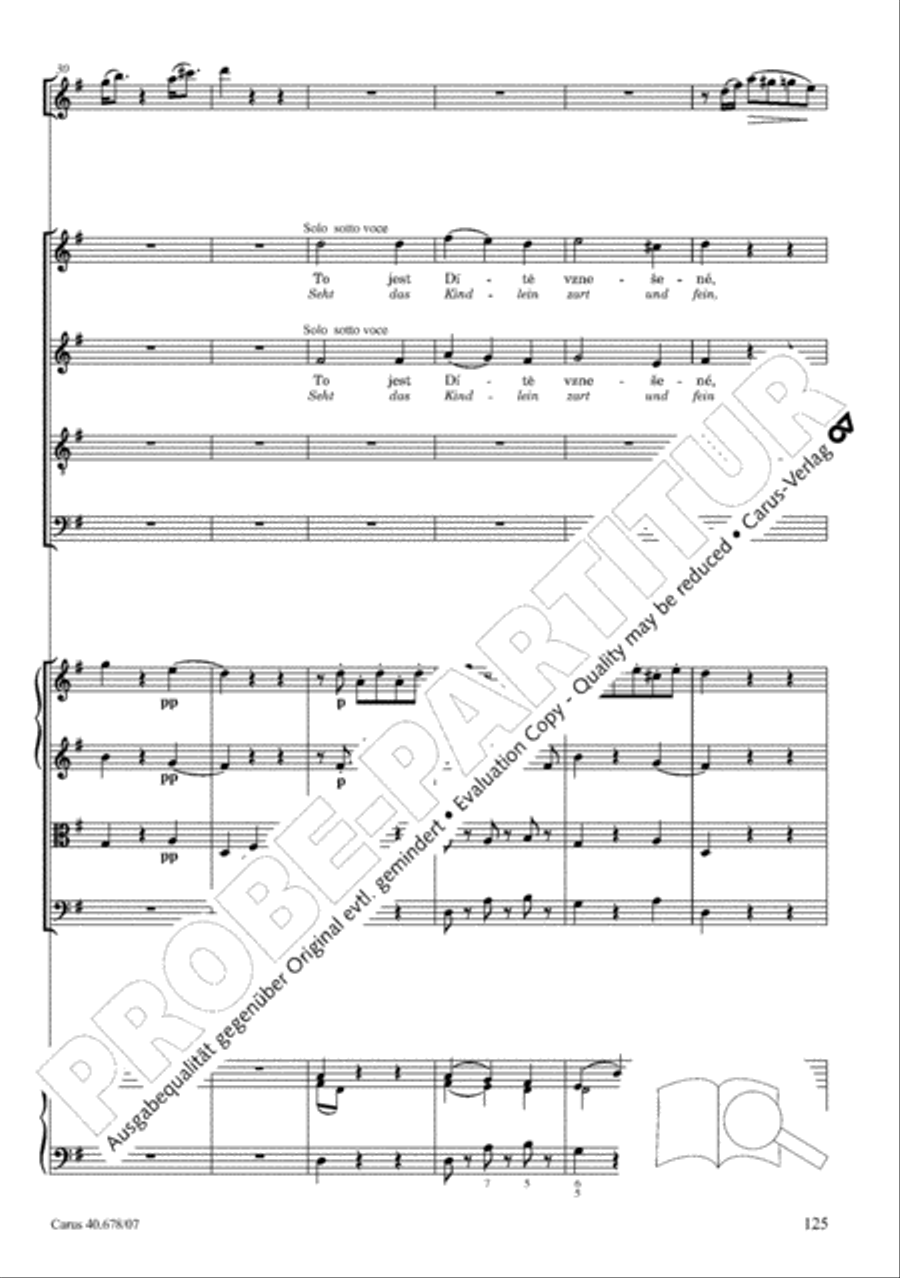 Missa pastoralis bohemica 4-Part scores gallery preview page 138