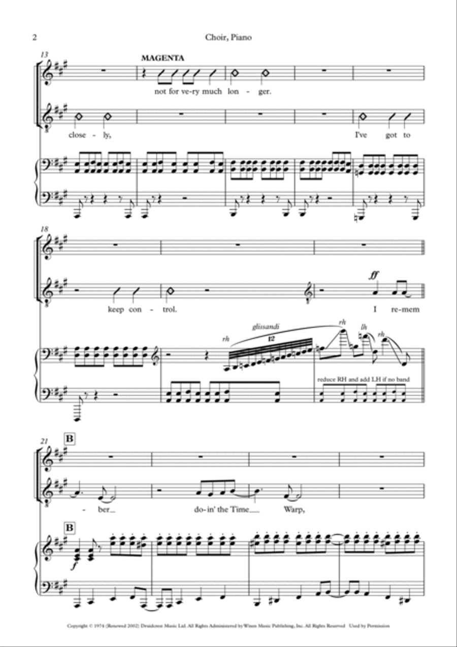 Time Warp Time Warp Divisi scores gallery preview page 4
