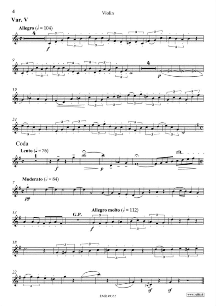 Zurcher Marsch Violin Solo scores gallery preview page 5