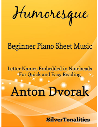Book cover for Humoresque Beginner Piano Sheet Music