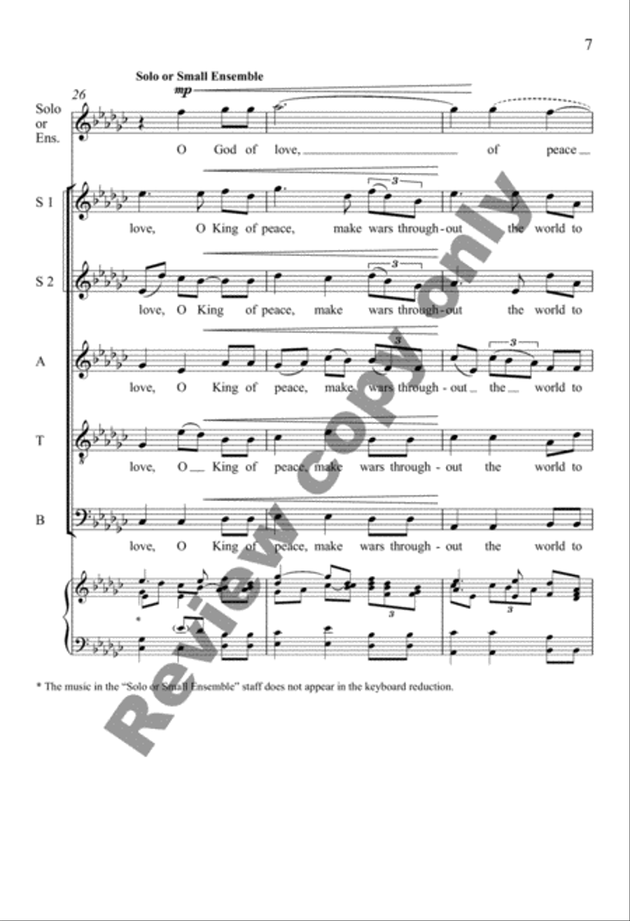 A Hymn for Peace A Hymn for Peace SSATB scores gallery preview page 17
