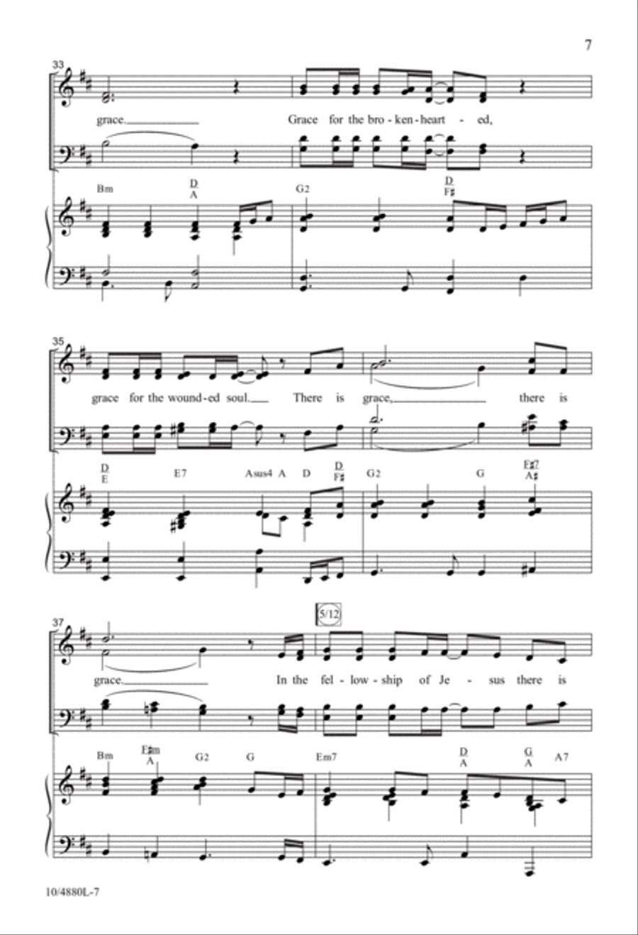 There Is Grace 4-Part scores gallery preview page 7