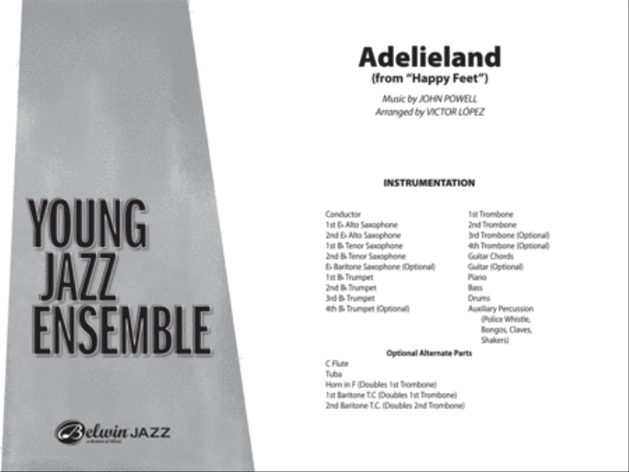 Adelieland (from Happy Feet) Jazz Ensemble scores gallery preview page 2