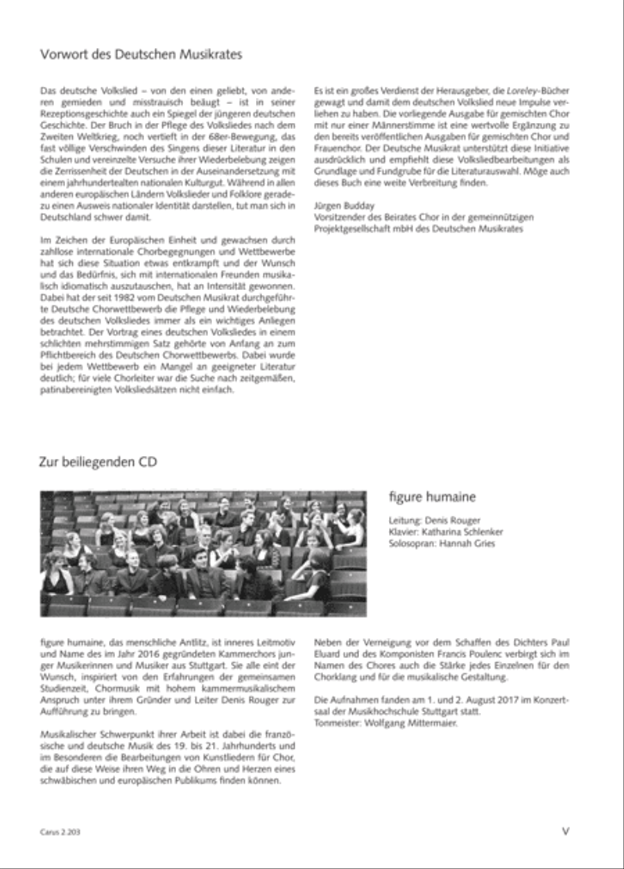 Loreley. Folk songs for choir (Loreley. Volkslieder fur Chor) Choir scores gallery preview page 6