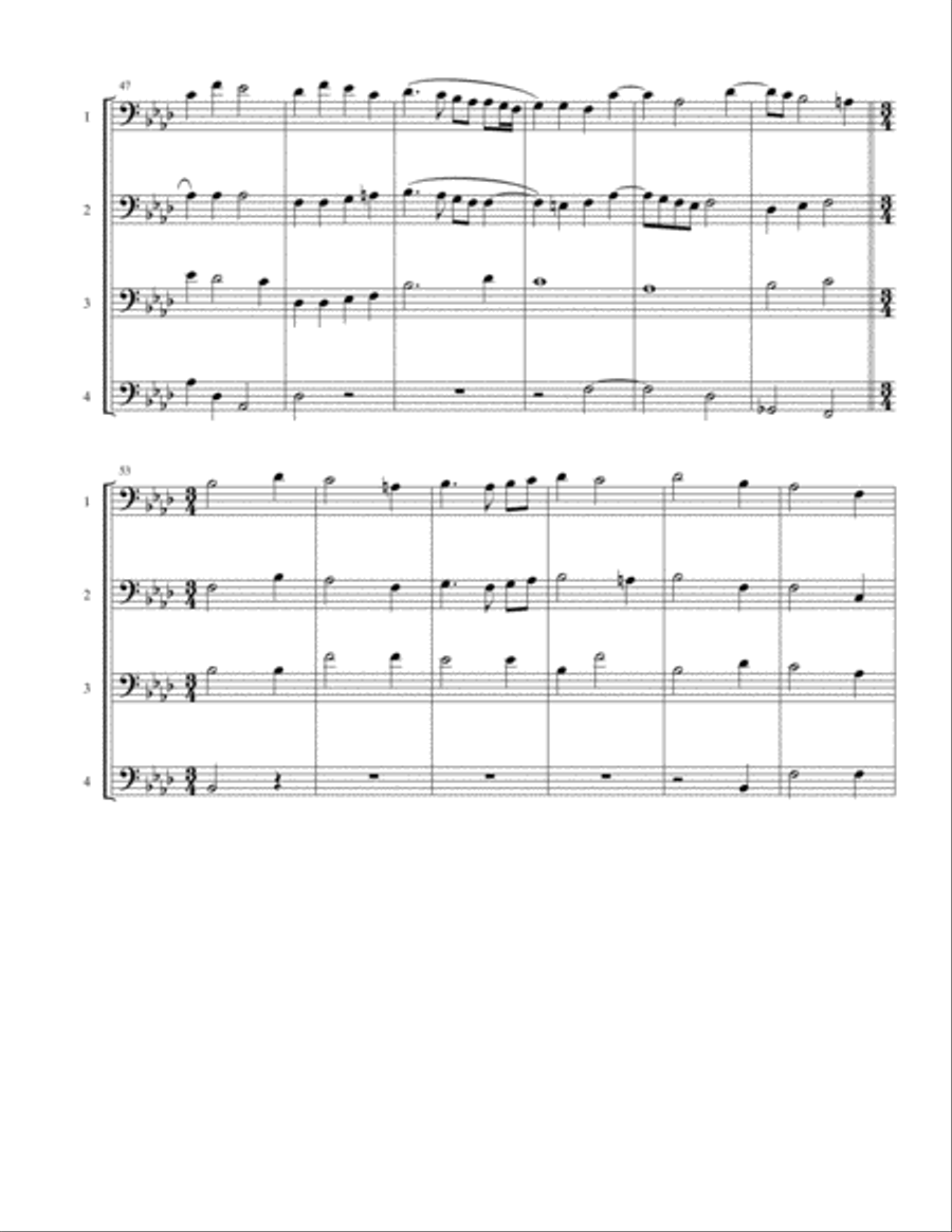 O Magnum Mysterium Woodwind Quartet scores gallery preview page 5