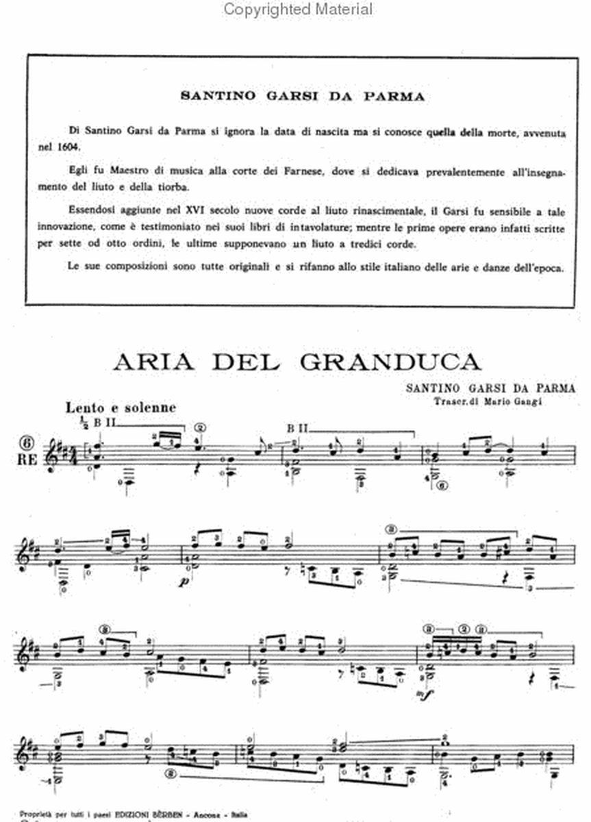 Aria Del Granduca / La Mutia