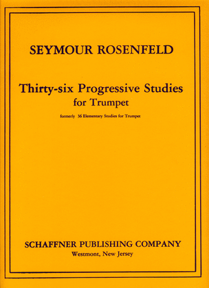 Book cover for Thirty-Six Progressive Studies