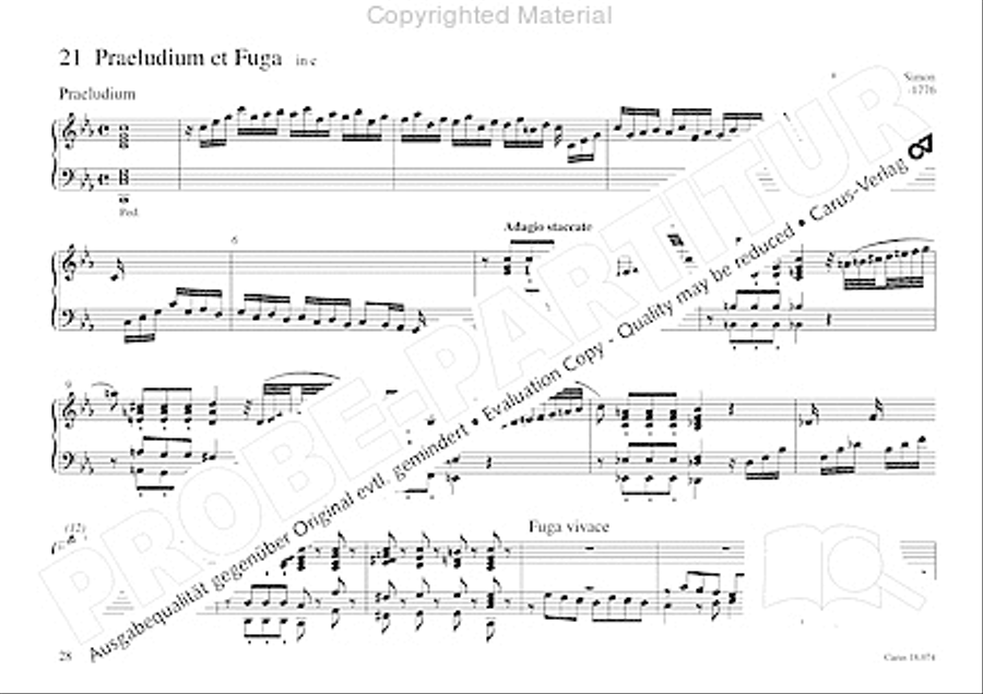 Organo pleno. Orgelstucke zum Ein- und Auszug Organ Solo scores gallery preview page 36