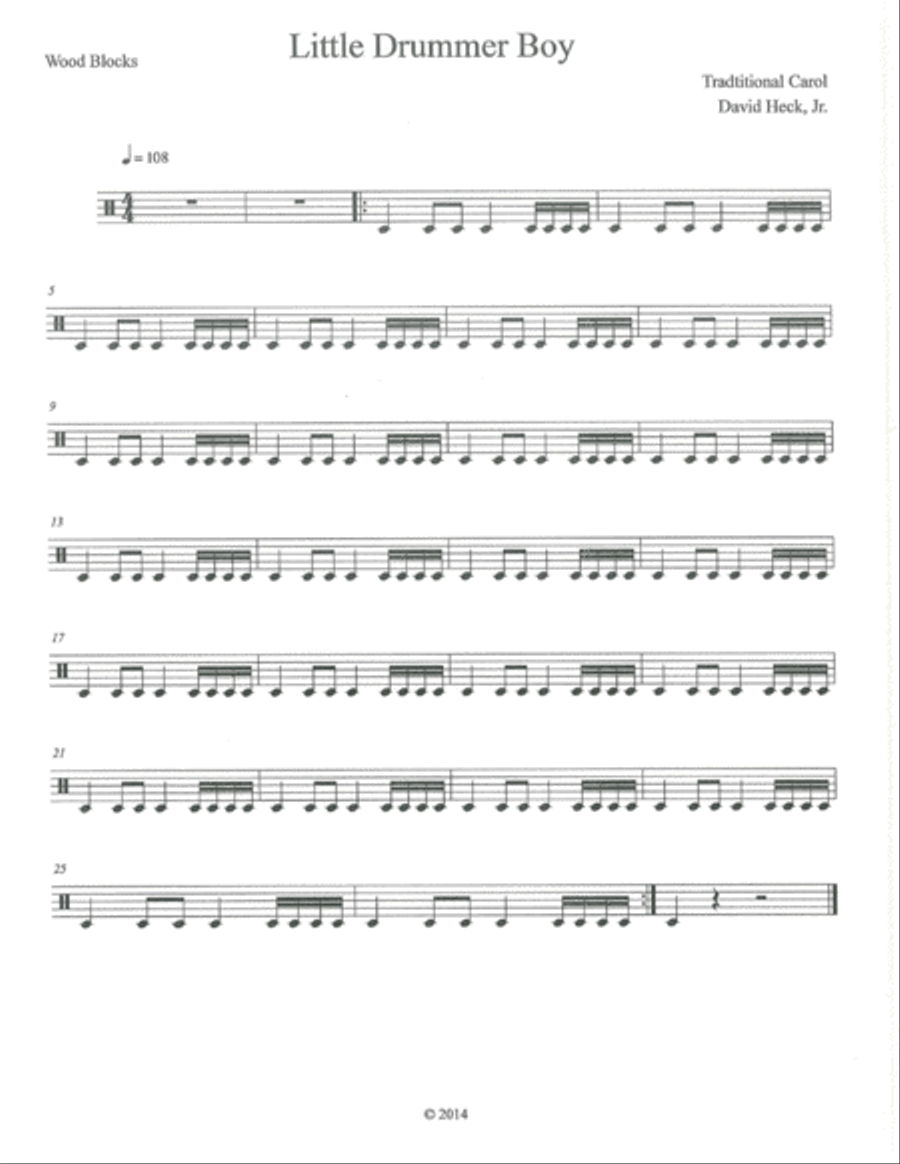 Little Drummer Boy Little Drummer Boy Marimba scores gallery preview page 5