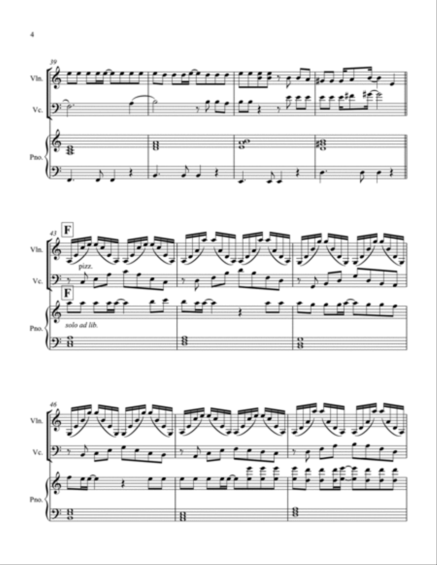 I Will Survive Piano Trio scores gallery preview page 4