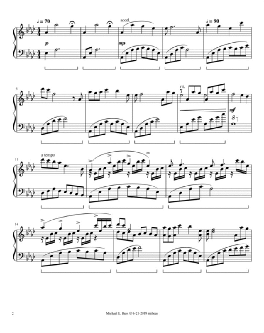 Celestial Sea - Piano Solo Piano Solo scores gallery preview page 2