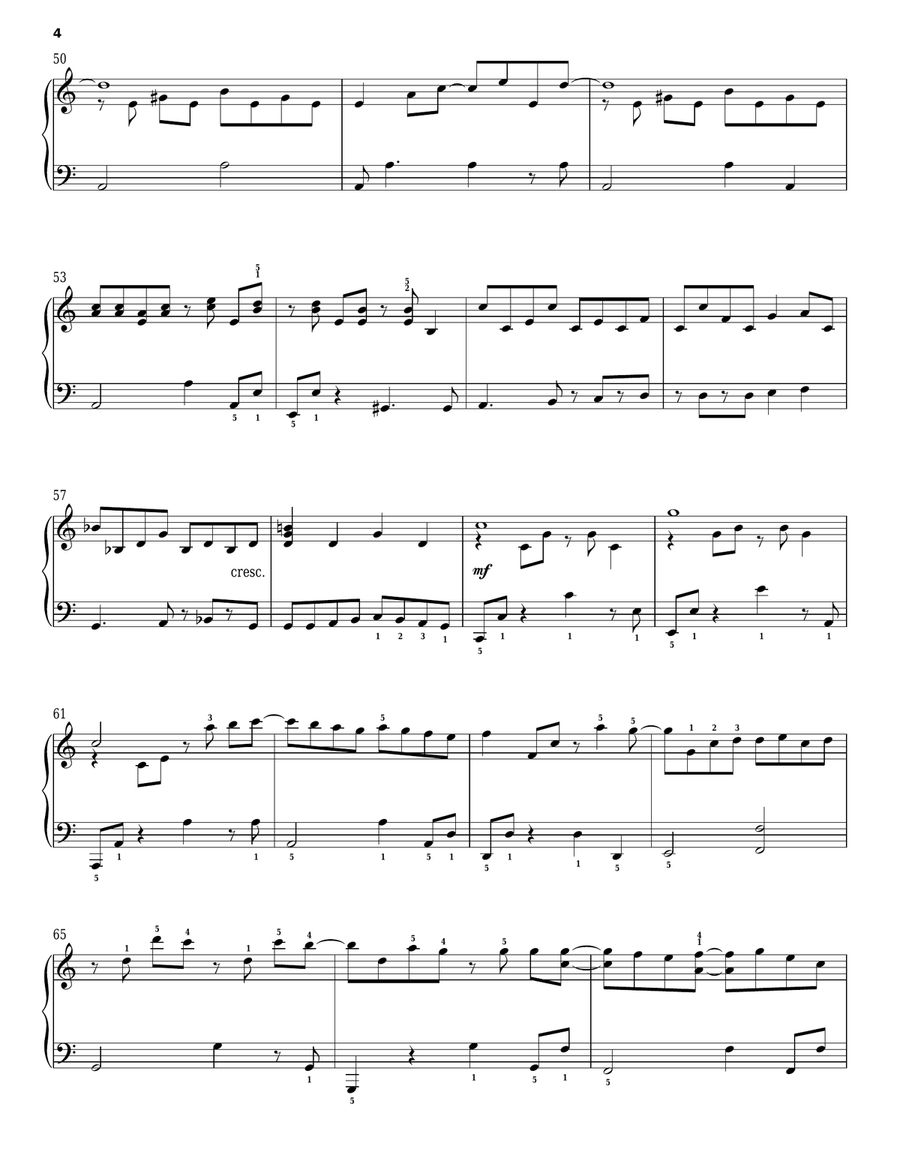 Can't Help Falling In Love Piano Solo scores gallery preview page 4