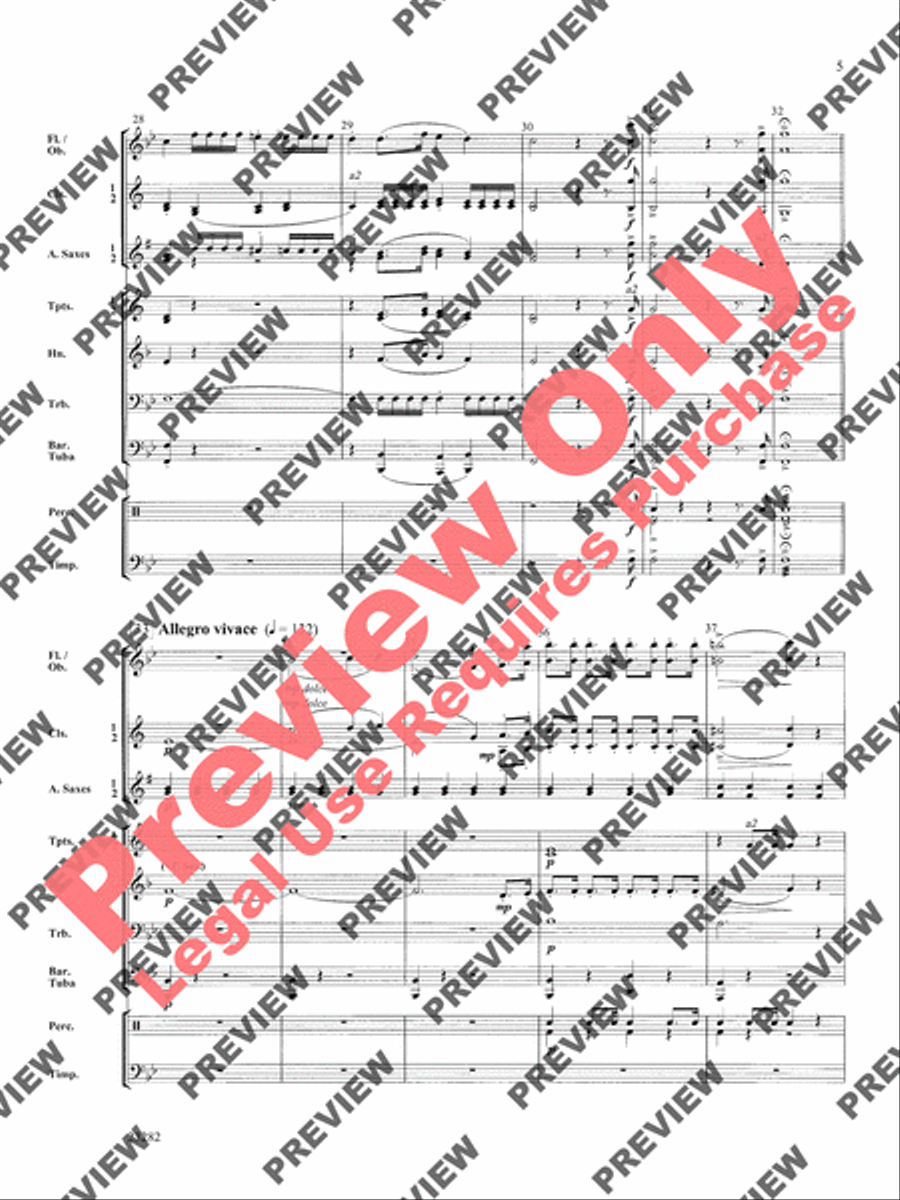 The Barber of Seville Concert Band scores gallery preview page 6