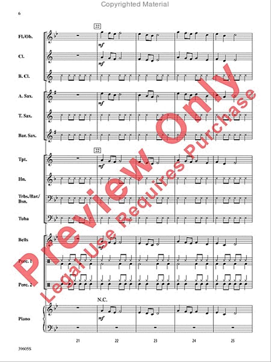 Atomic Clock Concert Band scores gallery preview page 7