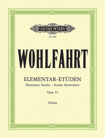 40 Elementary Studies Op. 54 for Violin