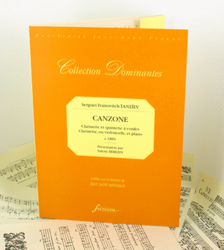 Canzone. For clarinet and strings - for clarinet or cello and piano. C. 1883