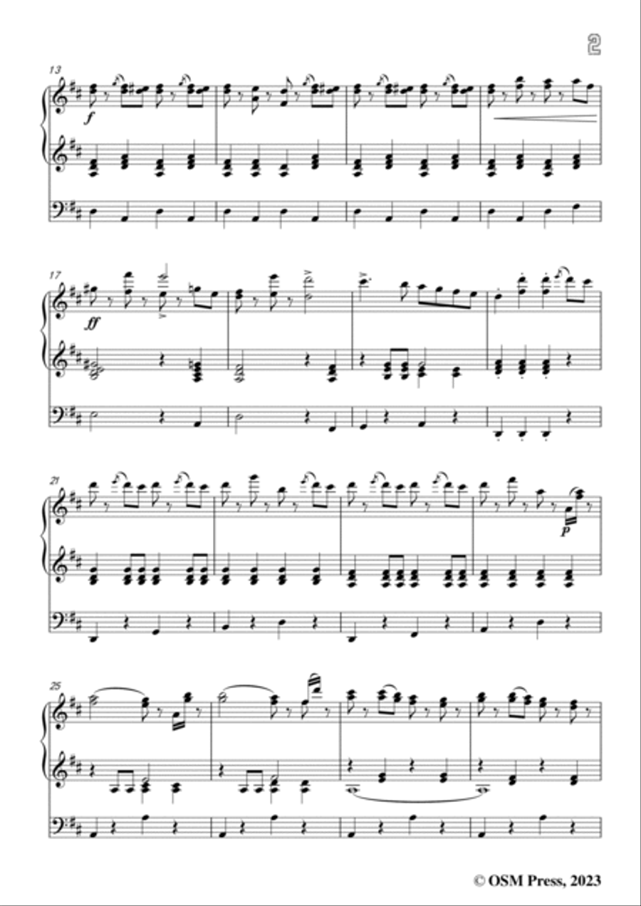 Johann Strauss I-Radetzky March,Op.228,for Organ Organ Solo scores gallery preview page 3