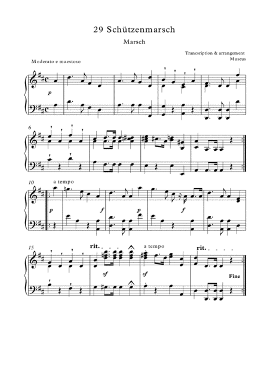 Easy short pieces for Classical Piano II Easy Piano scores gallery preview page 2