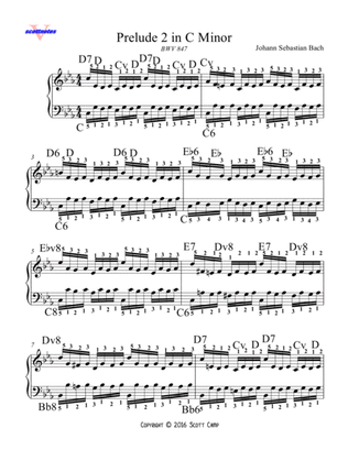 Book cover for Prelude 2 in C minor BWV 847