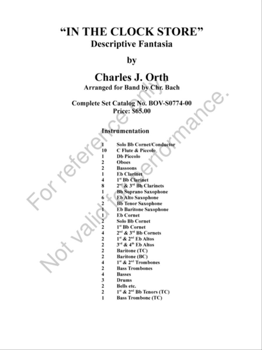 In The Clock Store Concert Band scores gallery preview page 2
