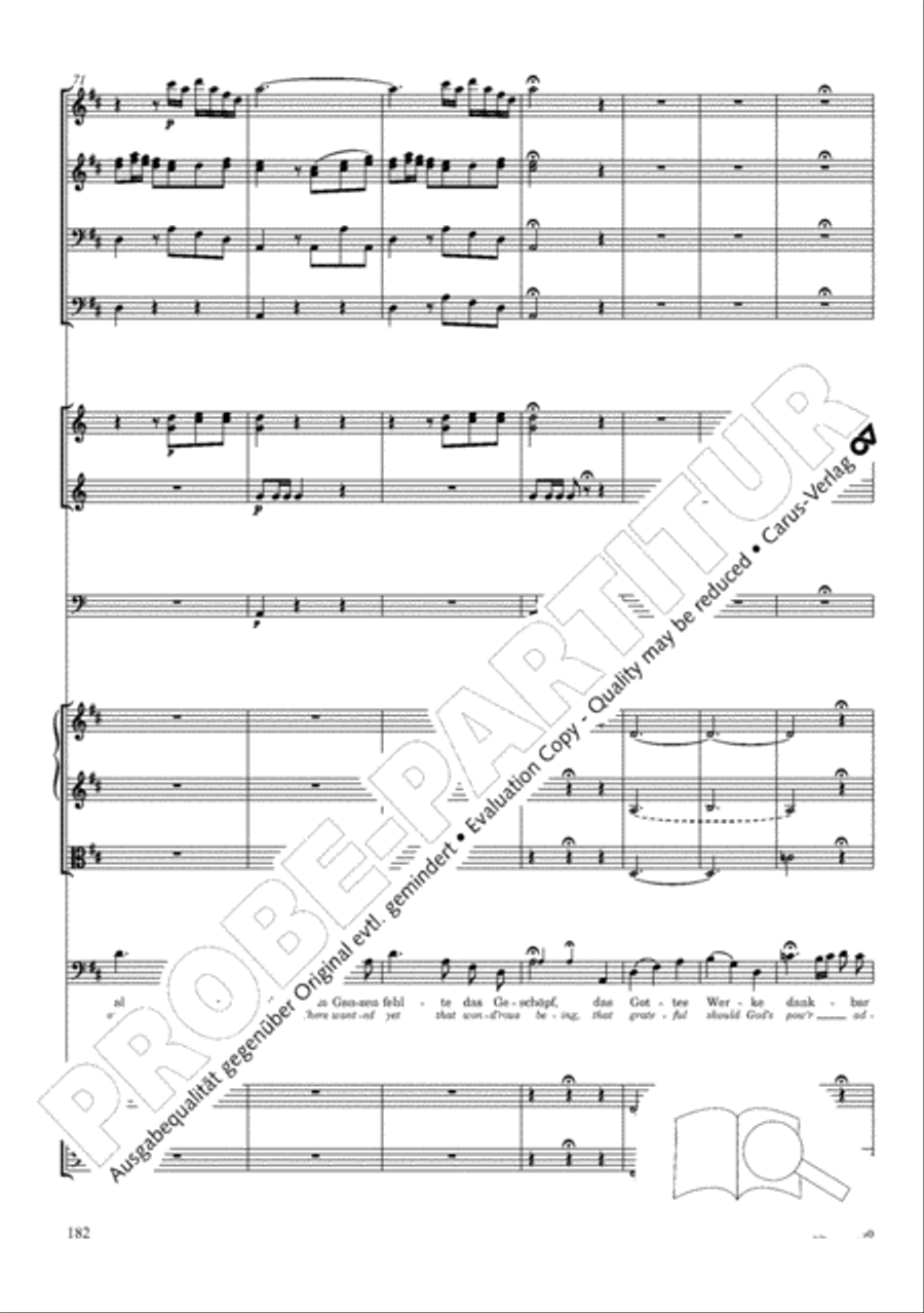 The Creation (Die Schopfung) 4-Part scores gallery preview page 202