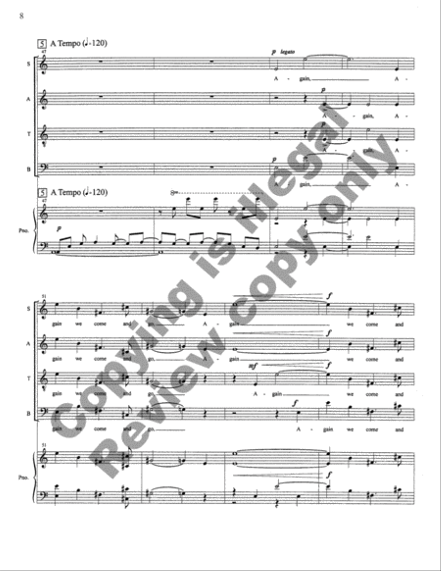 Within the Circles of Our Lives (Piano/Vocal Score) 4-Part scores gallery preview page 8