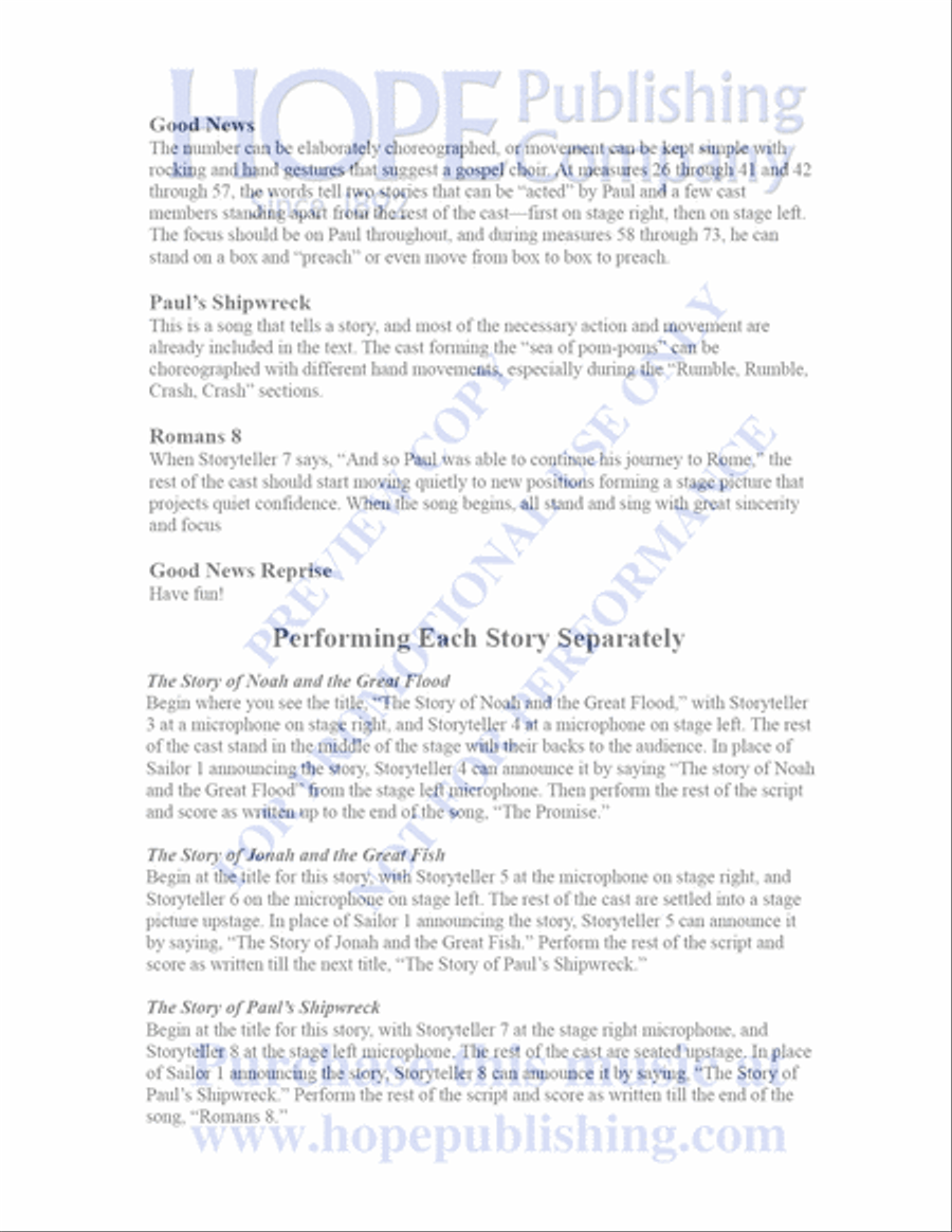Sailor's Bible Children's Choir scores gallery preview page 9