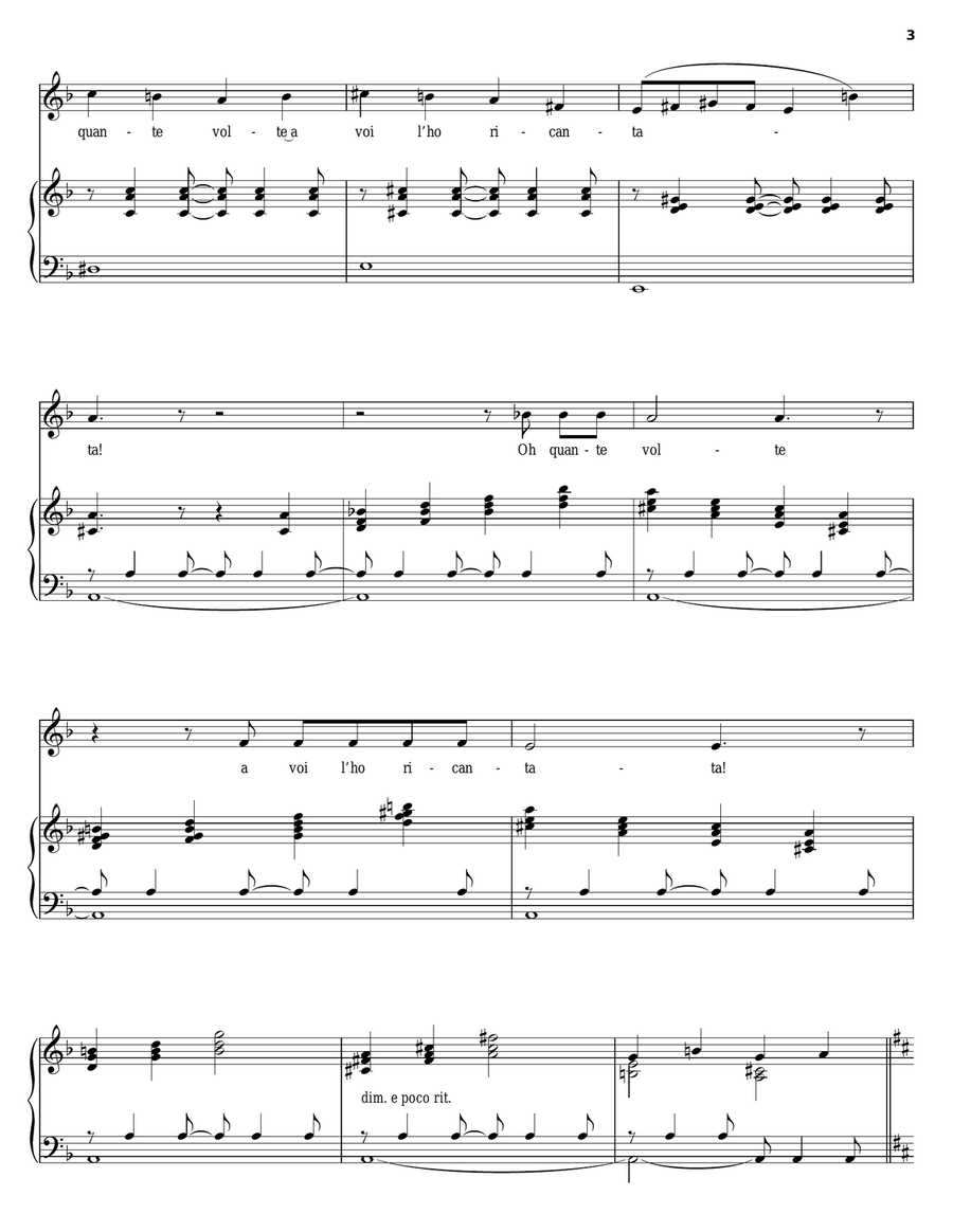 L'ultima canzone Piano, Vocal, Guitar scores gallery preview page 3