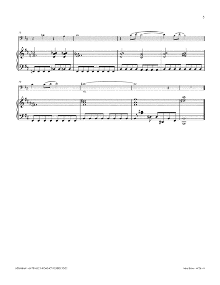 Mind Echo Mind Echo Piano scores gallery preview page 5